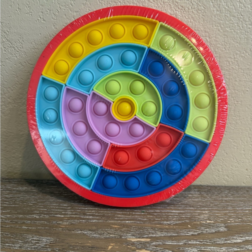 TARGET BULLSEYE PLAYGROUND Math Shape Popper BUBBLE FIDGET Puzzle